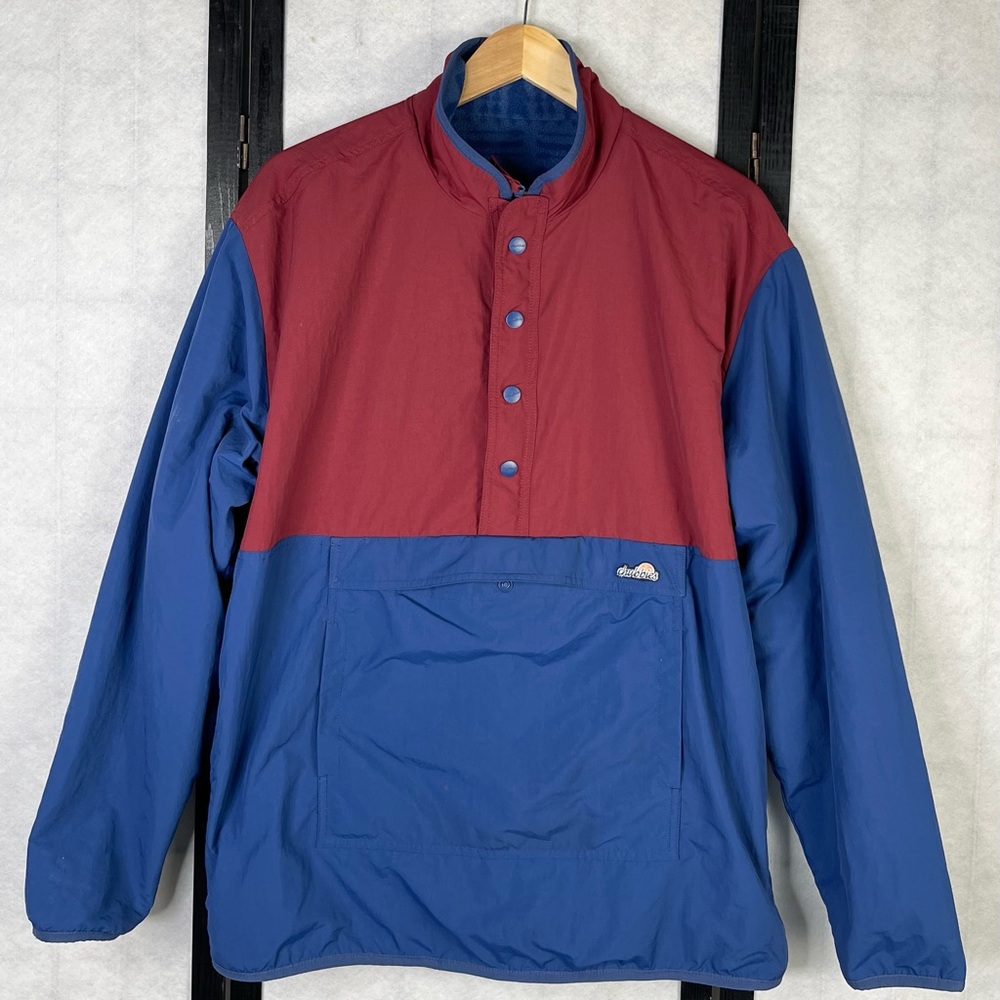 Chubbies Men's Red and Blue Windbreaker
